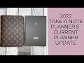 Take a note planner 2022 & current planner update