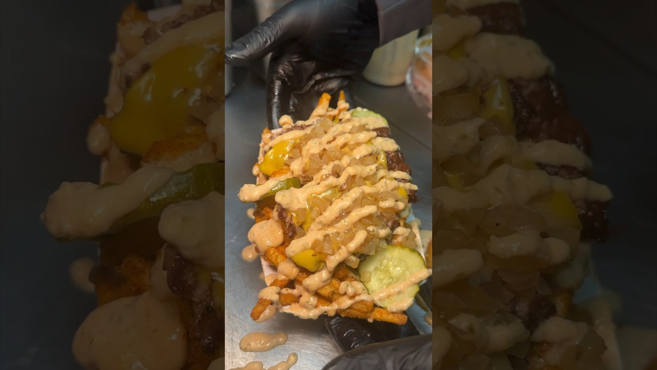 The MASHED FRIES vs the MONSTER FRIES from Mashed Burgers in Cliffside Park, NJ?!  #DEVOURPOWER
