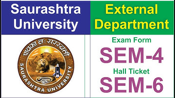 Saurashtra University External Exam Form(B.A./B.Com Sem-4) | Hall Ticket (B.A./B.Com Sem-6) FEB-2022