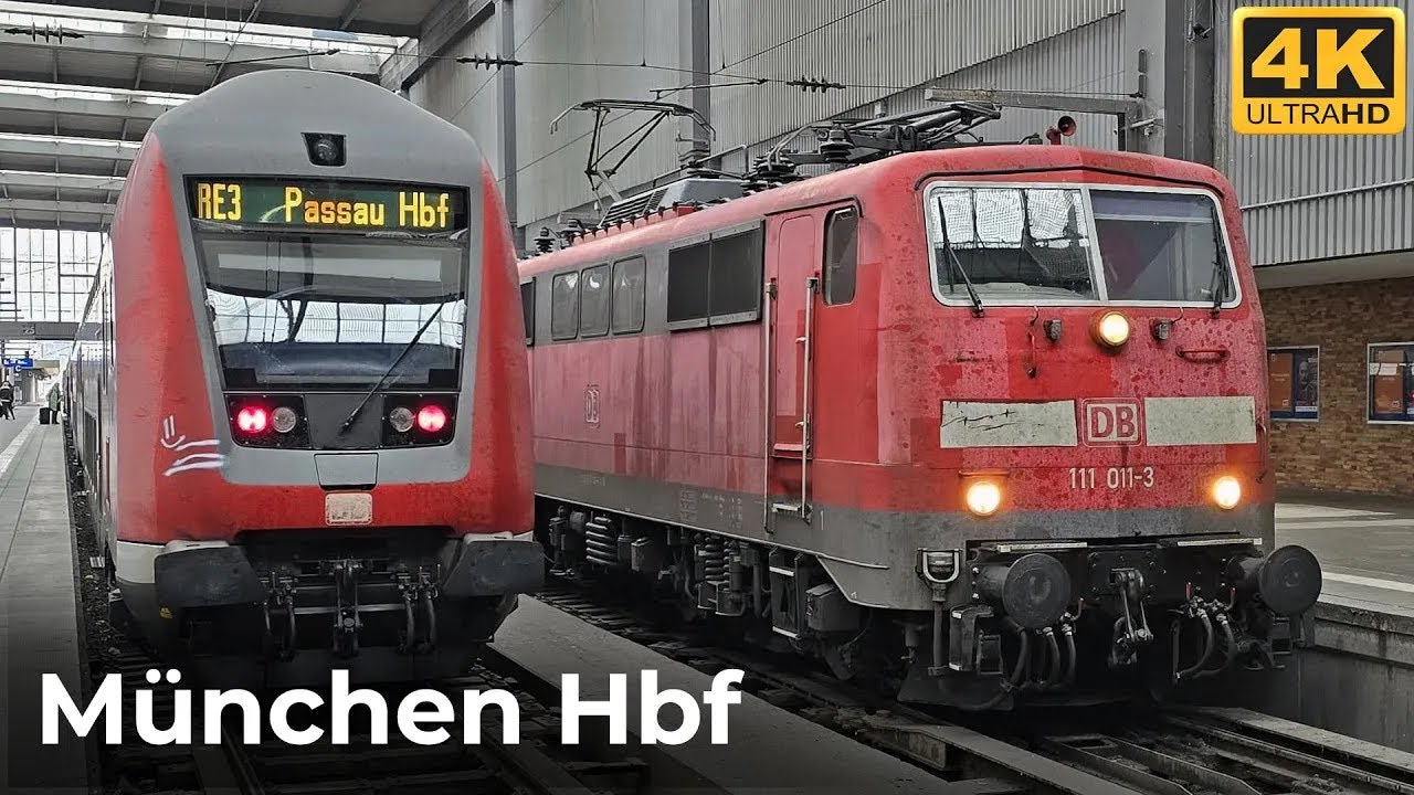 München Hauptbahnhof - 09.11.2024: Vielseitiger Zugverkehr im bayerischen Bahnknotenpunkt