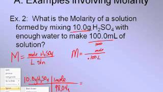Solutions 1  Molarity and Molality