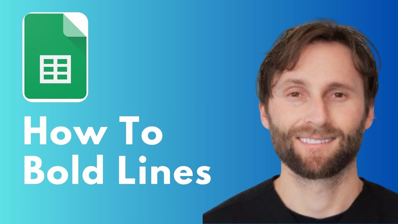 How to Bold Lines in Google Sheets [Full Guide 2026] - YouTube
