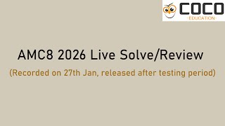 Amc8 2026 Review Solve