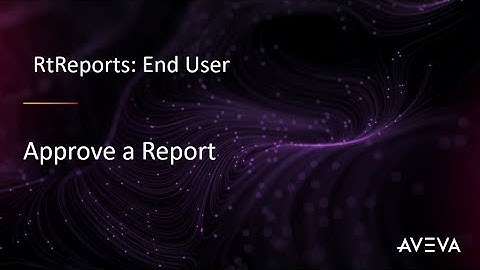 RtReports End User - Approve a Report