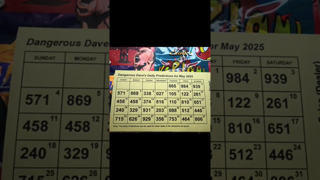 Lottery Sheets From The Streets 5 29 25