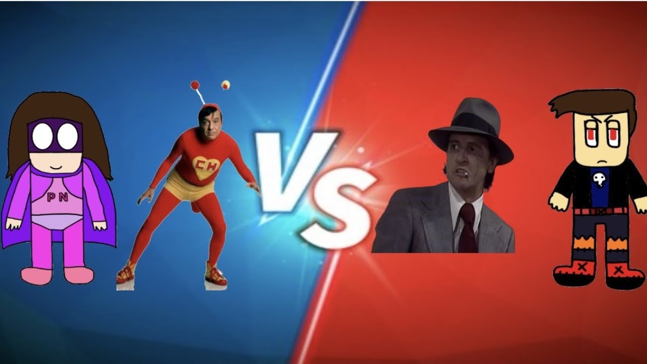 El Chapulin Colorado and Plasma Nightstrike vs El Cuajinais and This Guy! 