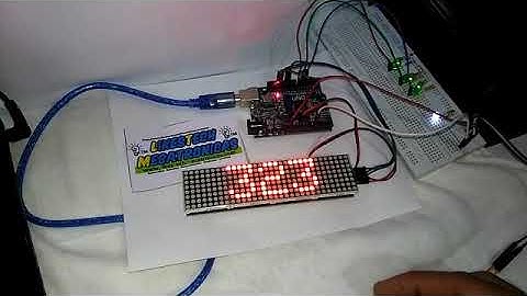1  video arduino matriz contador potenenciometro leds