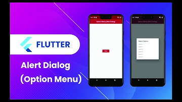 Flutter Widget | 36 | How to Display AlertDialog in Flutter | OptionMenu | Speed Code