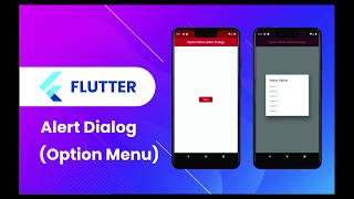 Flutter Widget | 36 | How to Display AlertDialog in Flutter | OptionMenu | Speed Code