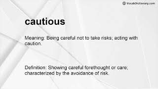 cautious Meaning