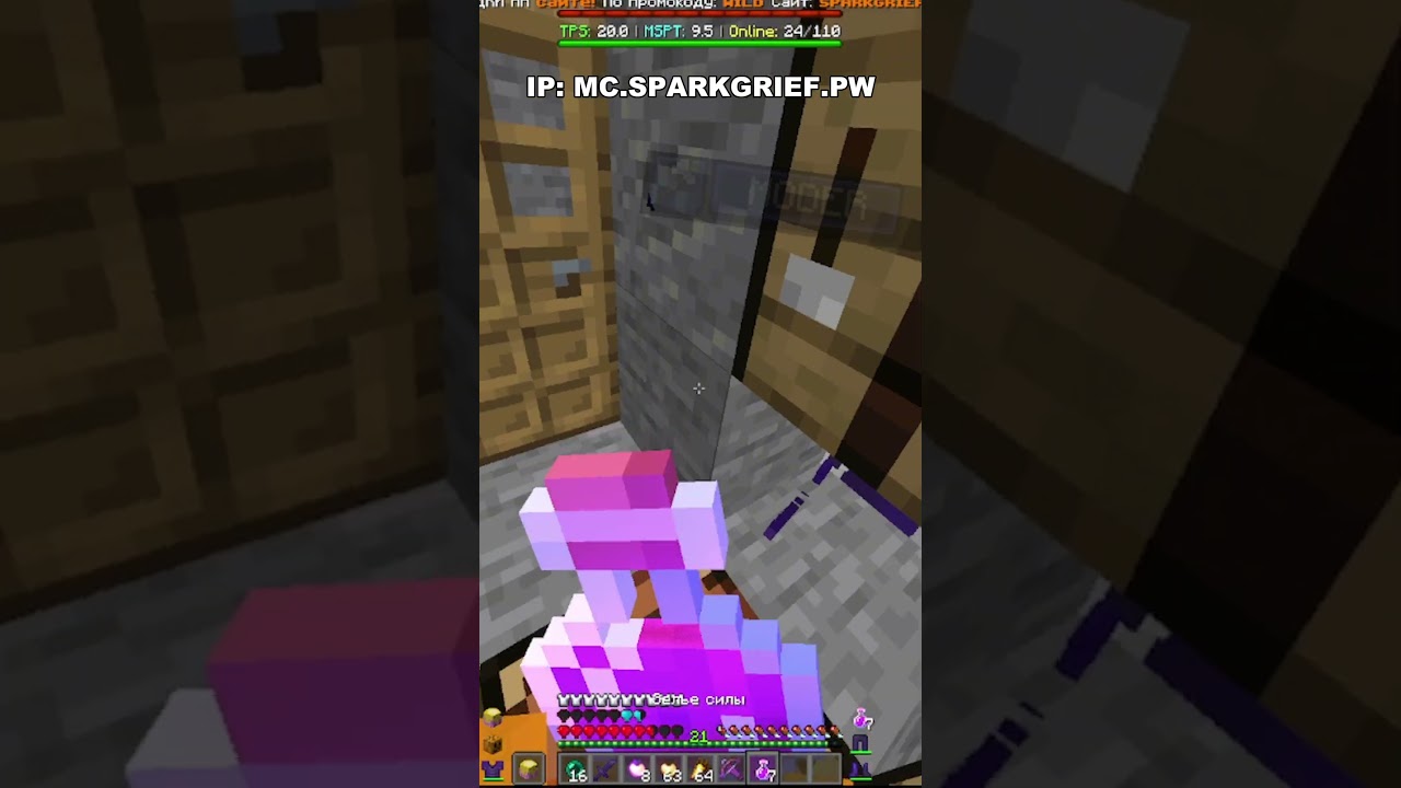 Айпи: mc.sparkgrief.pw 
