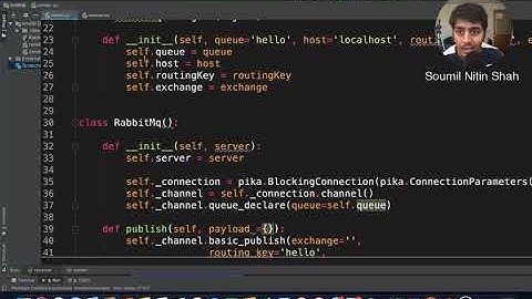 rabbitmq client server code Object Oriented Way with Design Pattern | Python pika Part 4