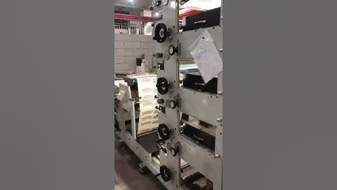 Cup paper flexo printing machine with inline punching