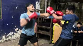 Club sparring Heymesh vs Naitik sparring session R Boxing club Mumbai