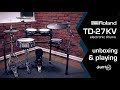 Roland TD-27KV electronic drums unboxing & playing by drum-tec