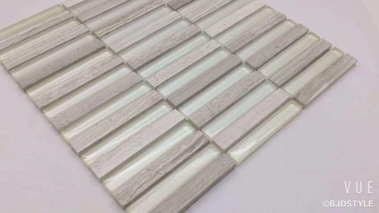 15X99 TIME TEXTURE STONE AND GLASS MOSAIC