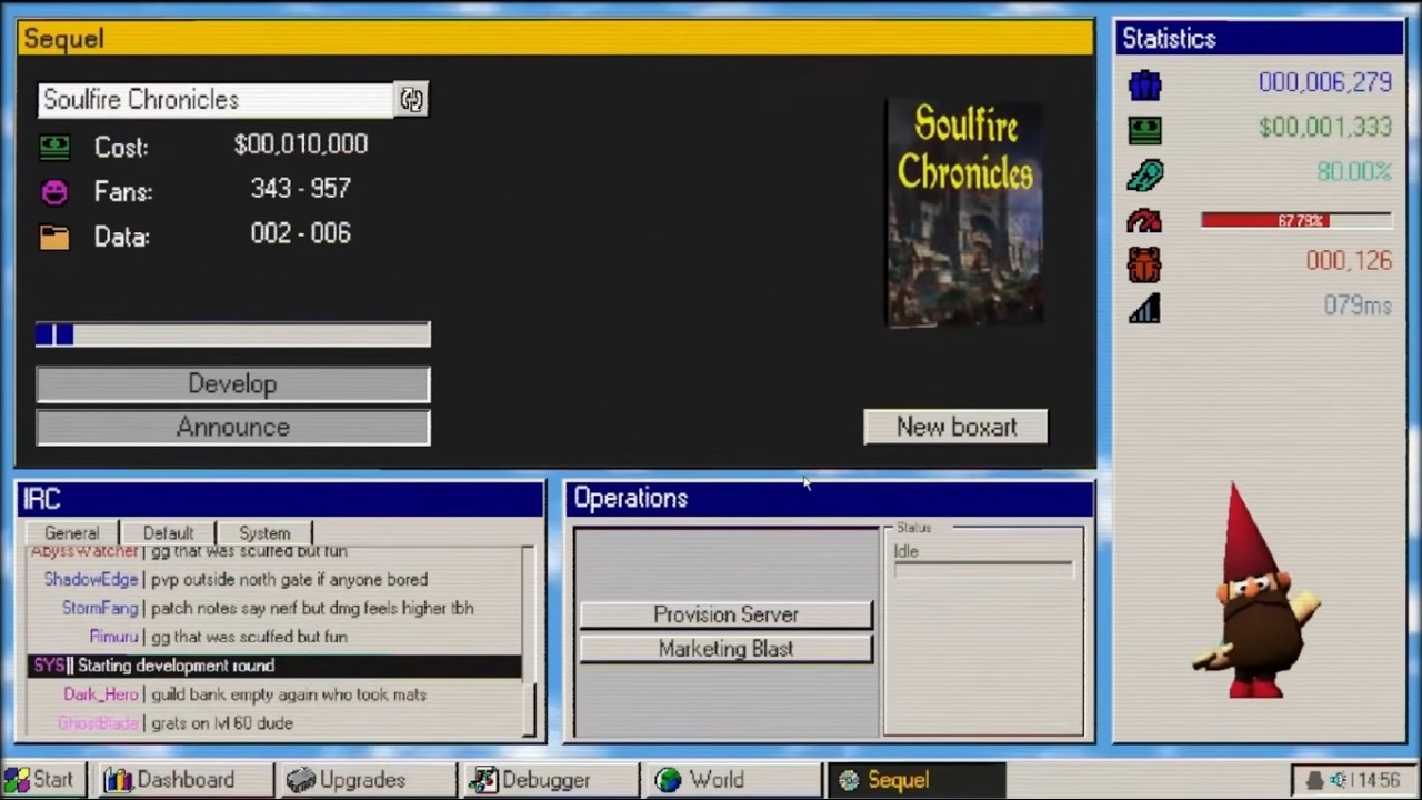 Это игра, ага. Игра, где ты играешь со старым интерфейсом Windows (98, XP, Vista).