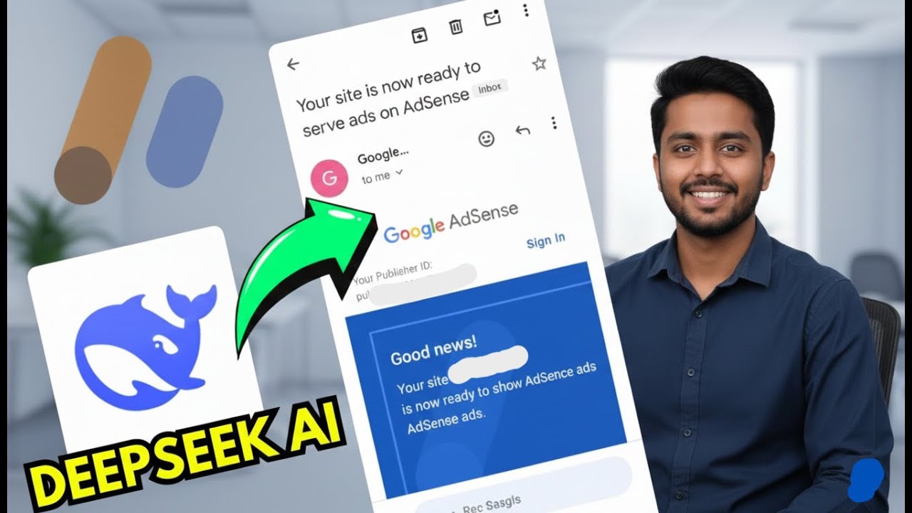 Get adsense approval on website by Deepseek | Deepseek ai adsense approval on website - process