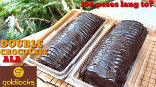 DOUBLE CHOCOLATE ROLL CAKE ALA GOLDILOCKS WITHOUT CHOCOLATE!