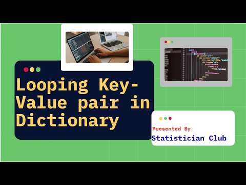 Looping Key Value in Dictionary| Dictionary in Python| Python