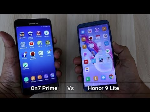 Honor 9 Lite Vs Samsung On7 Prime SpeedTest Comparison I Hindi - YouTube