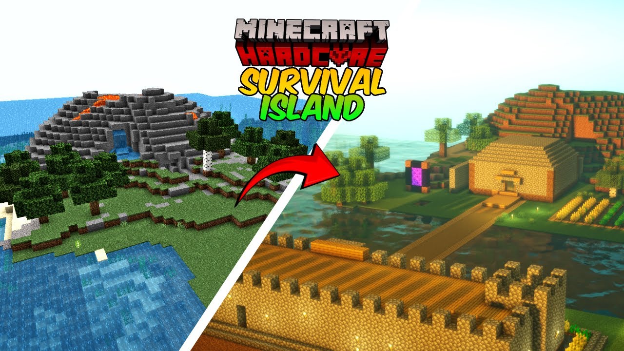 I Survived 100 Days On a SURVIVAL ISLAND In Minecraft Hardcore (Hindi ...