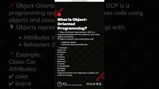 Object-Oriented Programming Explained 💻| OOP Concepts in Java for Beginners #programming  #coding