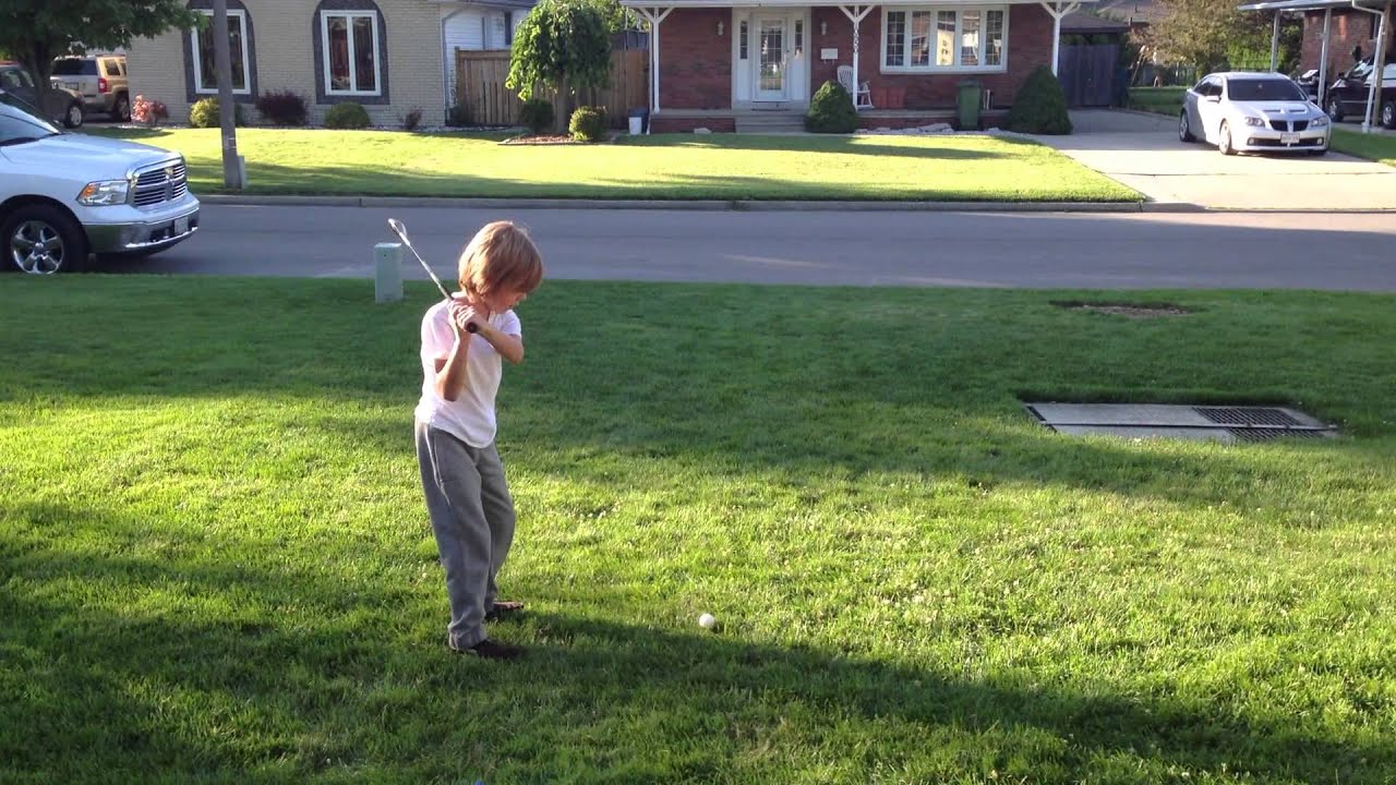 Zach Practicing Golf YouTube