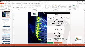 Importing Invoice details from E Way Bill System to Form GSTR 1 & other features (in English)