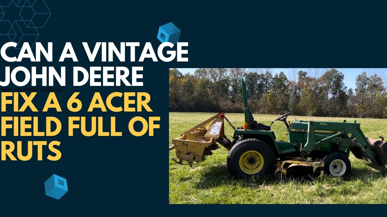 308 - Tractor Fun | Can A Vintage John Deere 855 Rototill 6 Acres | King Kutter 5ft Rototiller