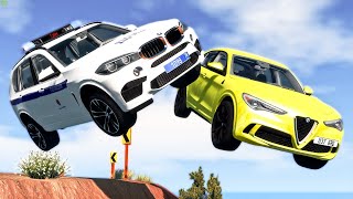 Cliff Drops Car Crashes #15 - BeamNG Drive | CRASHdriven