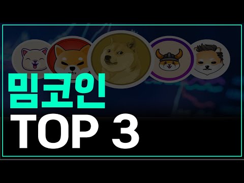 수백개 밈코인 중에서 가장 좋게 보는 밈코인 TOP3 