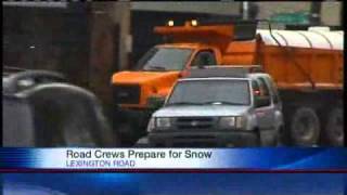 Crews Prep Roads For Snow
