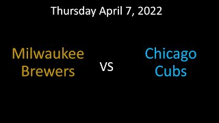 MIL Brewers @ CHI Cubs | MLB Opening Day 2022