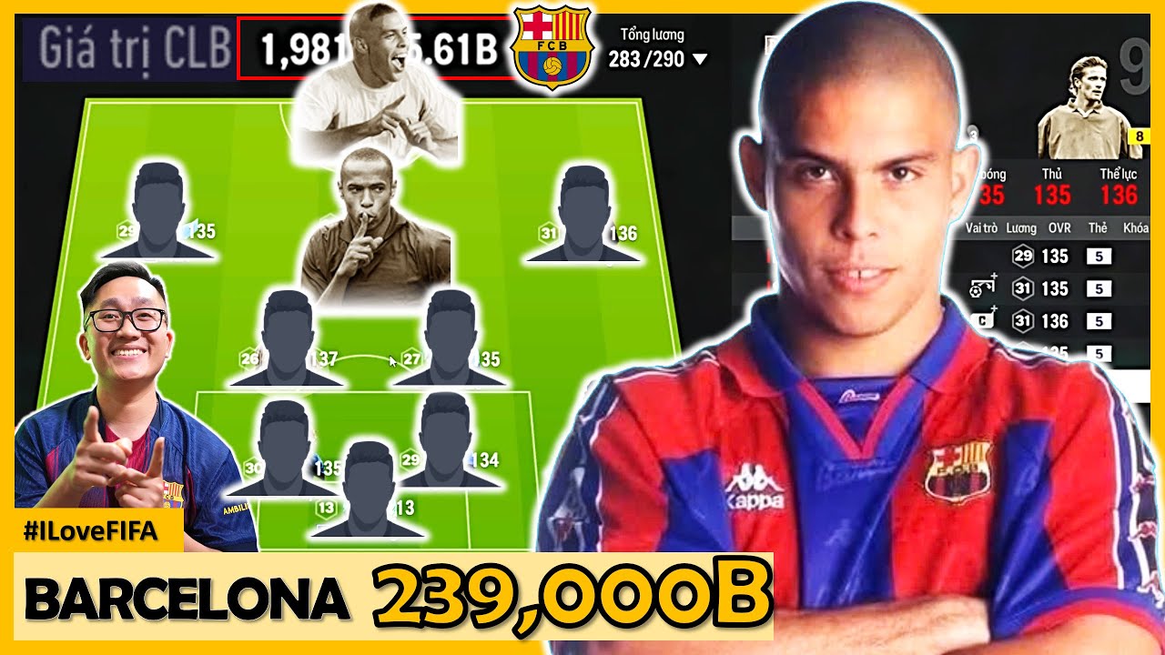 I Love Cầm 239,000 Tỷ Xây Dựng Siêu Đội Hình FC BARCELONA Cực Mạnh FCO 2026 Với: RÔ BÉO & HENRY