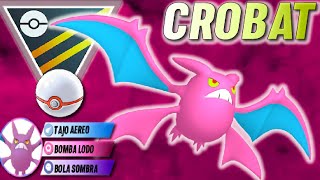CROBAT EN LA LIGA ULTRA PREMIERA•FILA ESOS CARGADOS Y GENERA DAÑO•GO BATTLE LEAGUE•POKÉMON GO PVP