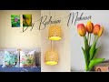 Bedroom makeover with diy lights and painting|Room Tour| Artistic Alisha