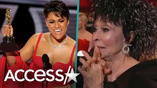 Ariana DeBose WINS OSCAR & Thanks Rita Moreno