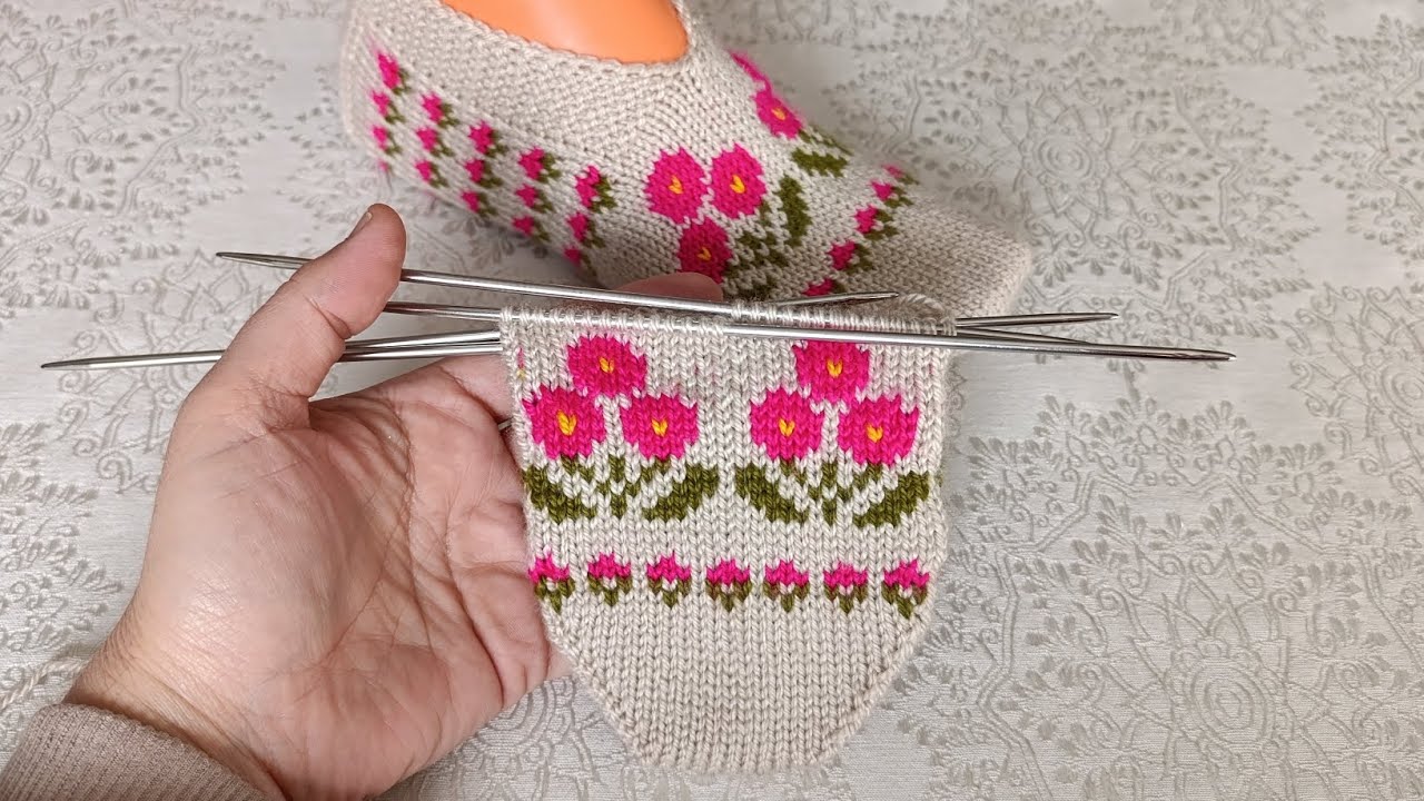🌺 Как сделать пятиконечные пинетки ✅ #вязание #вязание #вязаниекрючком #открытия #ручнаяработа #м...