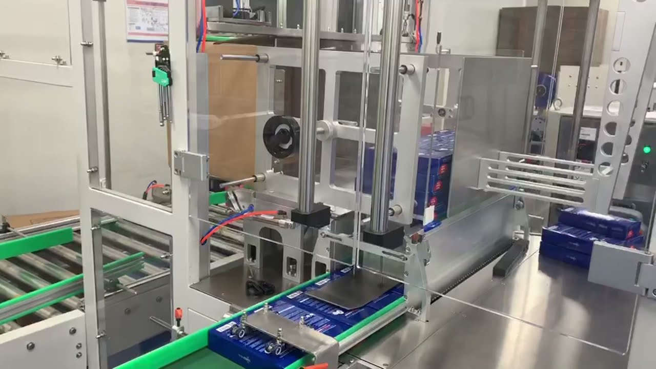 mask box package side push type case packaging machine