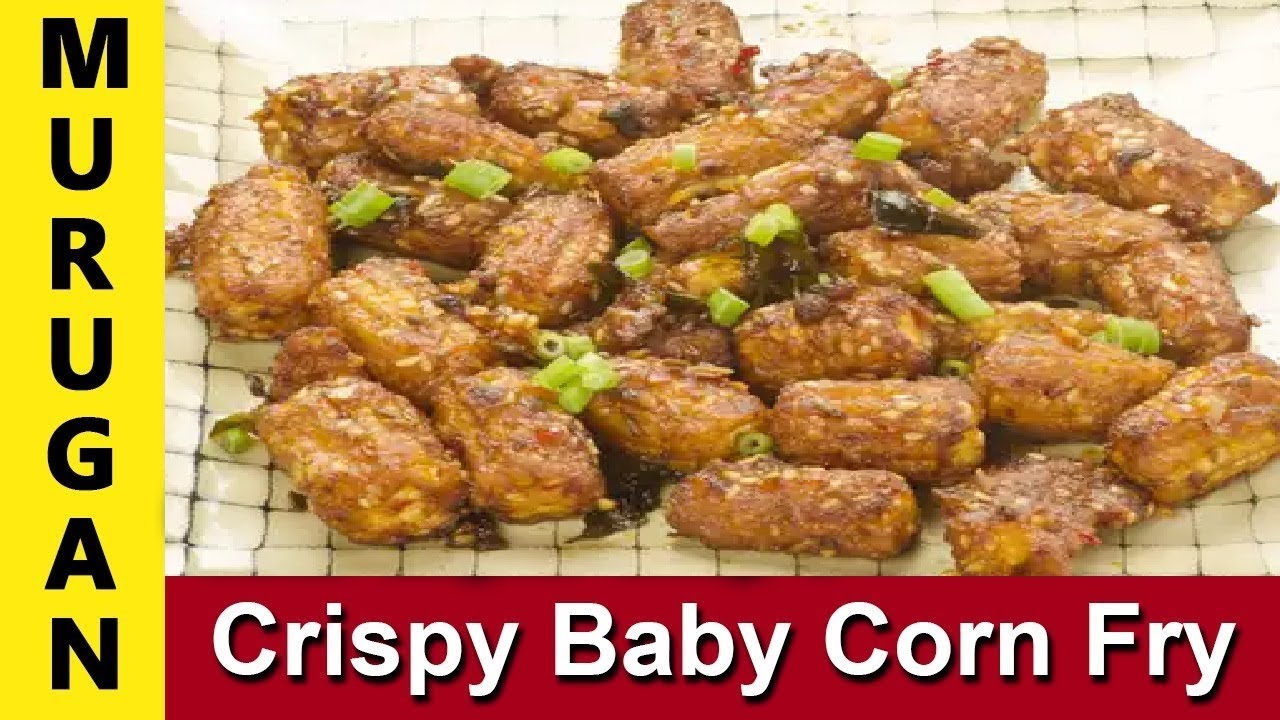 CRISPY BABY CORN FRY Honey Chilli Baby Corn Recipe in Tamil பேபி
