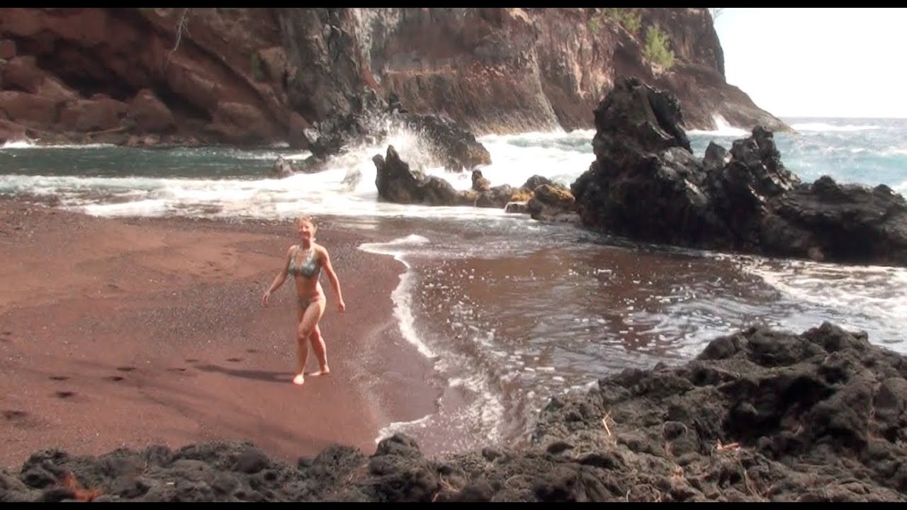 Kaihalulu Bay, LDL, Maui, Hawaii, Red sand beach, Maui Revealed, Travel, Ad...