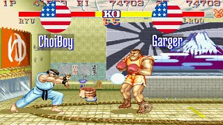 FT3 @sf2hf: ChoiBoy (US) vs Garger (US) [Street Fighter II Hyper Fighting Fightcade] Aug 1