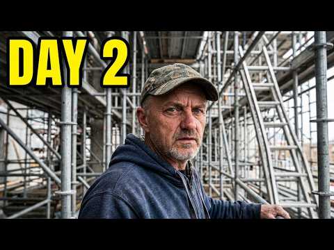 Second Day at Work: Scaffolding, scaffolding, and more scaffolding!