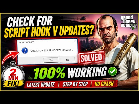 GTA 5 Script Hook V Update Error Fix (2026) 😱 | CHECK FOR SCRIPT HOOK V UPDATES? | 100% Working