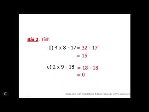 Toán 2 - Bài: Luyện tập chung