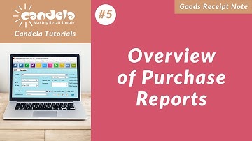 Retail Software: Overview of Purchase Reports