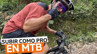 Trucos, tips y consejos para subir o escalar como profesional en su bicicleta de MTB