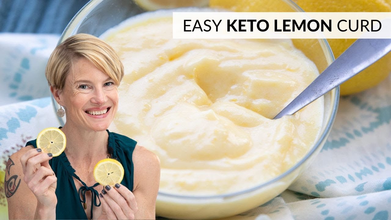 You NEED to make this EASY KETO LEMON CURD - 4 ingredients and less than 1g carbs!