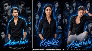 Instagram Trending Name DP Editing 🔥 | Neon Glow Profile Photo Editing | TARINDING screenshot 2